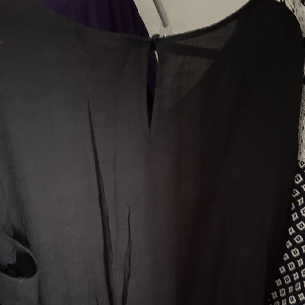 Ava & Viv Sheer Black Blouse - Picture 5 of 5